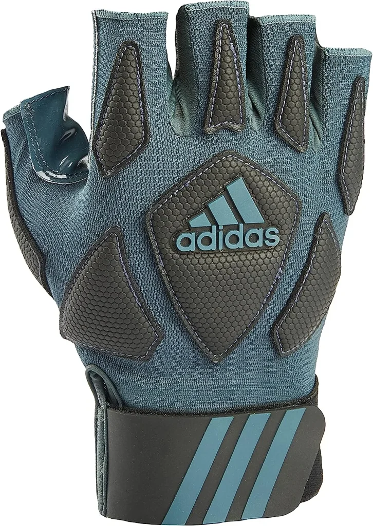 blue and black futsal adidas gloves