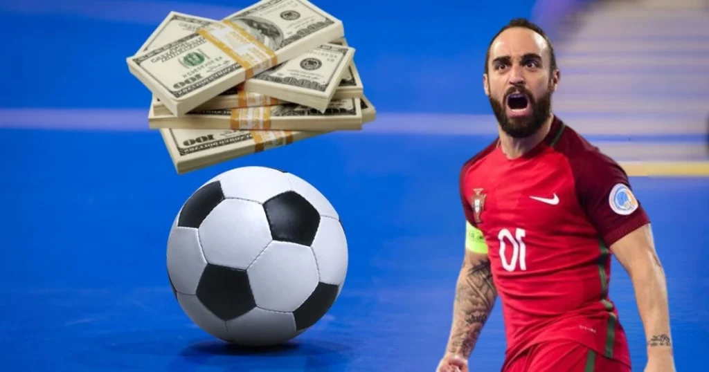 ricardinho futsal player showng his salary