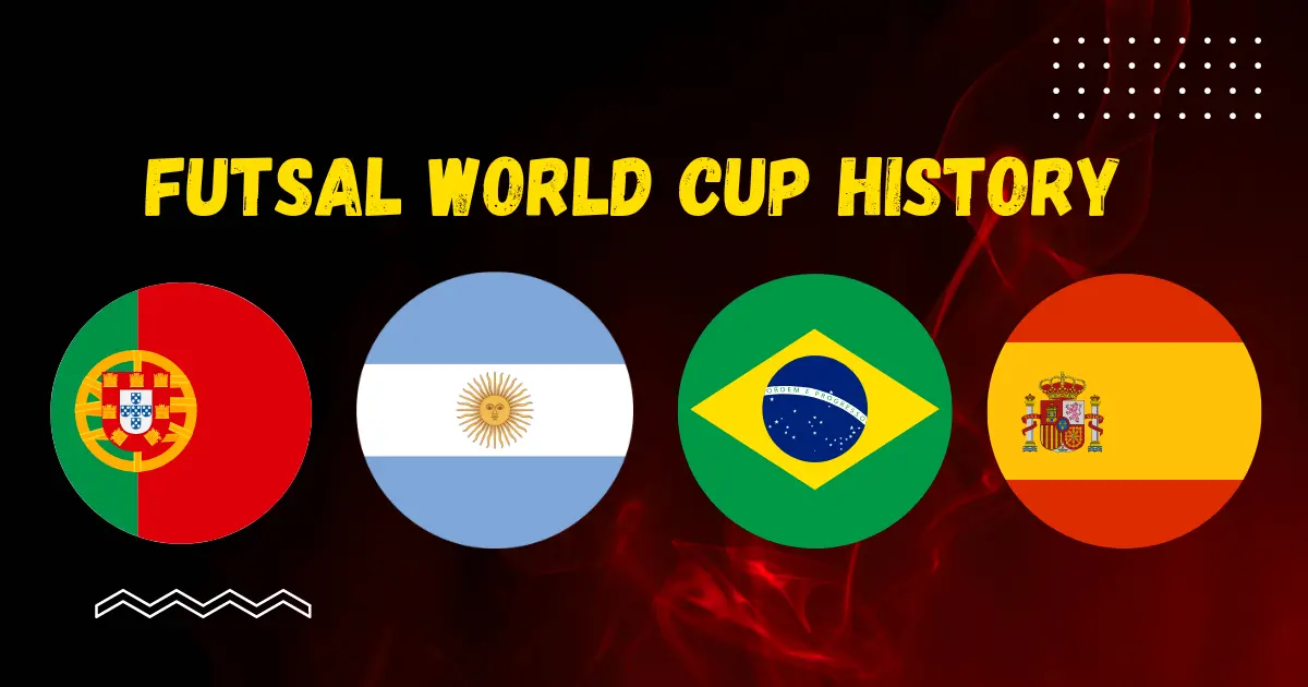 futsal world cup history and winning countries flag