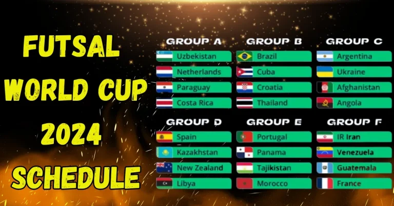 fifa futsal world cup 2024 draw schedule