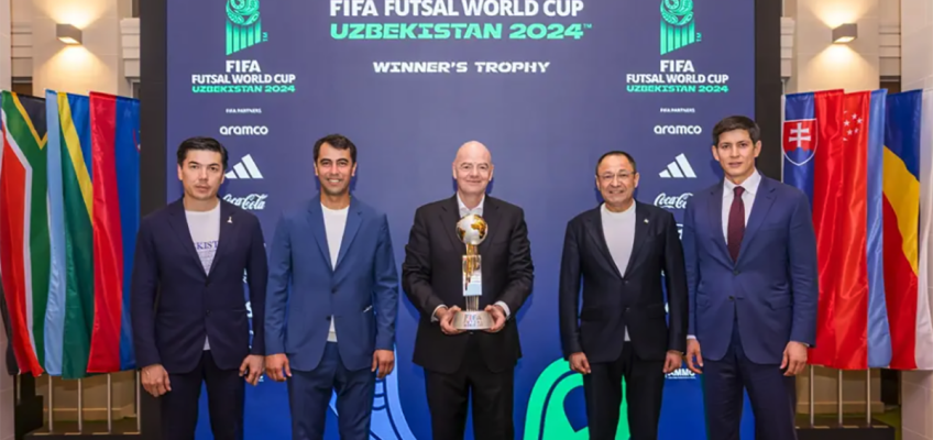 futsal world cup 2024 trophy in host ciountry