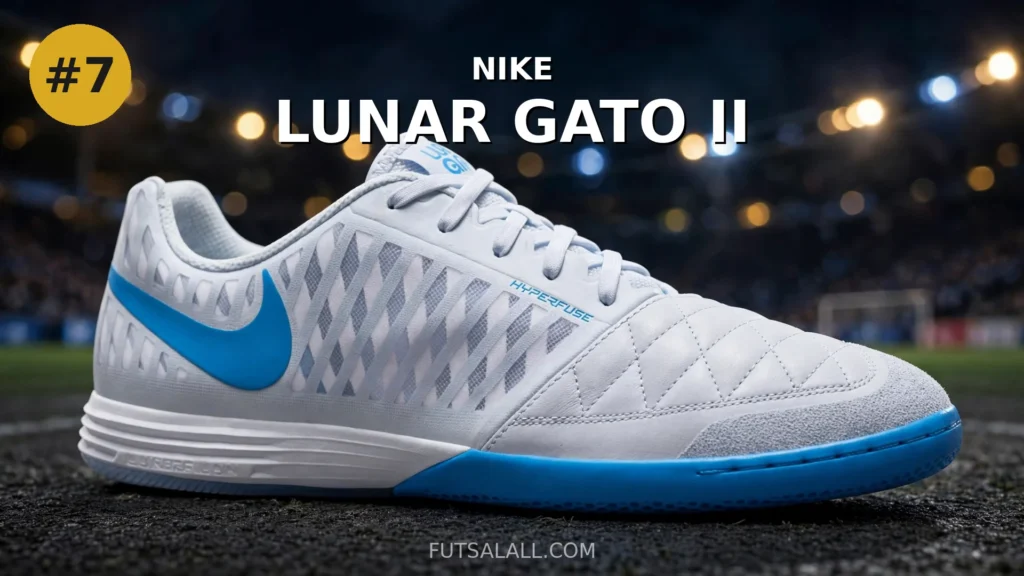 Nike Lunar Gato II indoor court shoe — cushioned option for wide feet
