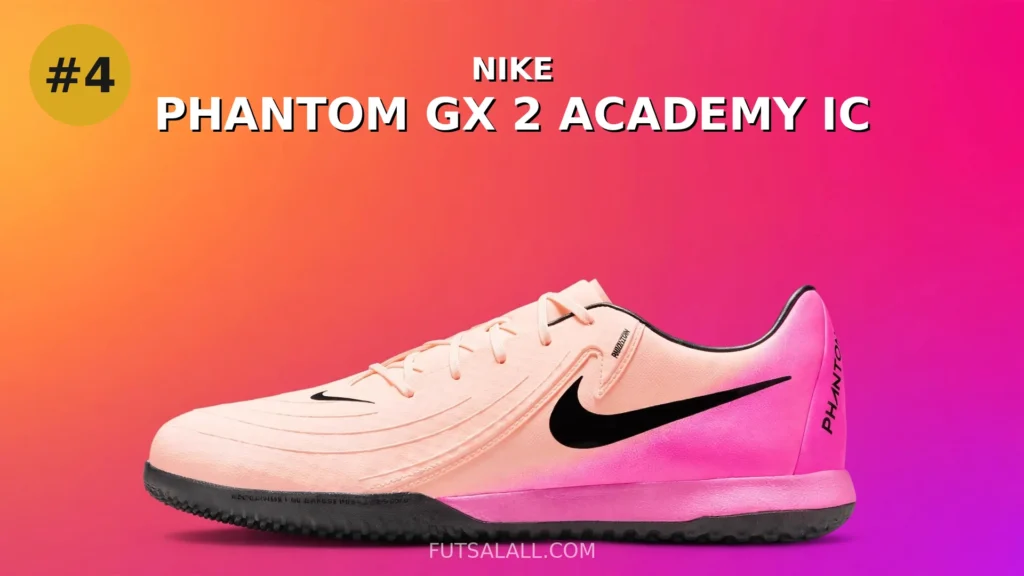 Nike Phantom GX 2 Academy IC indoor soccer shoe for wide feet