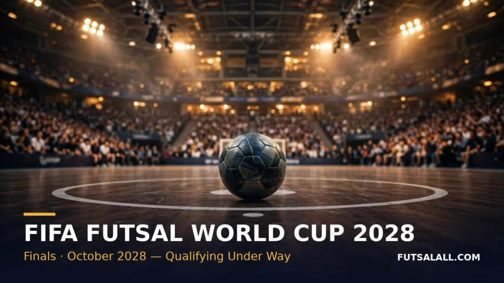 FIFA Futsal World Cup 2028 — Finals October 2028, qualifying under way